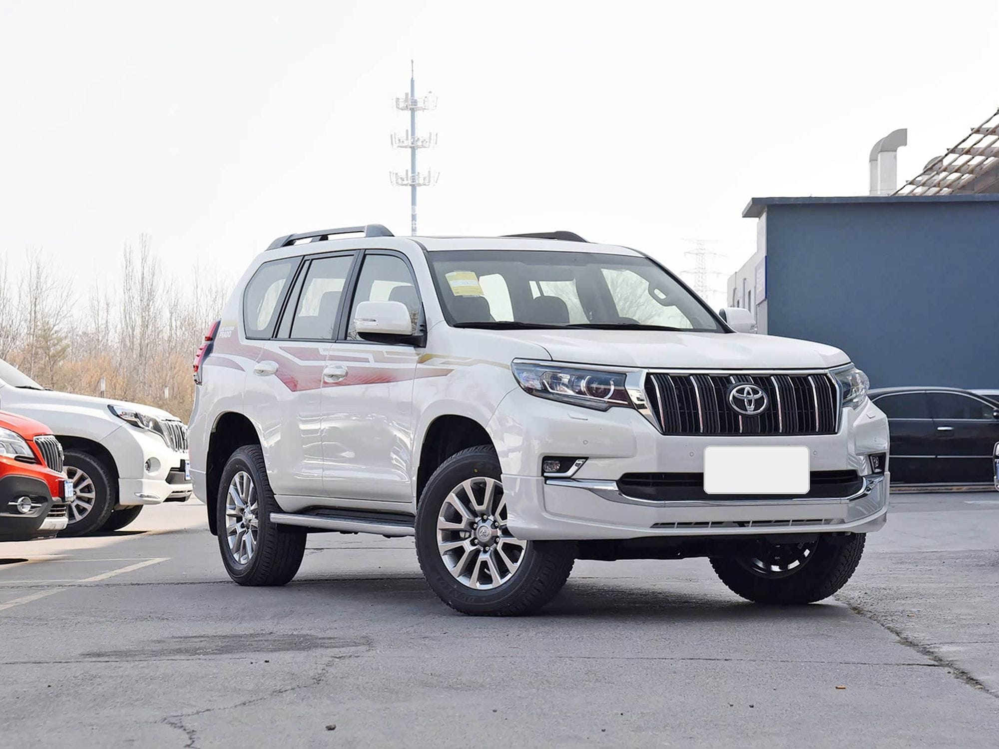2019 Toyota Land Cruiser Prado (J150) front three-quarter view — full-size SUV for export