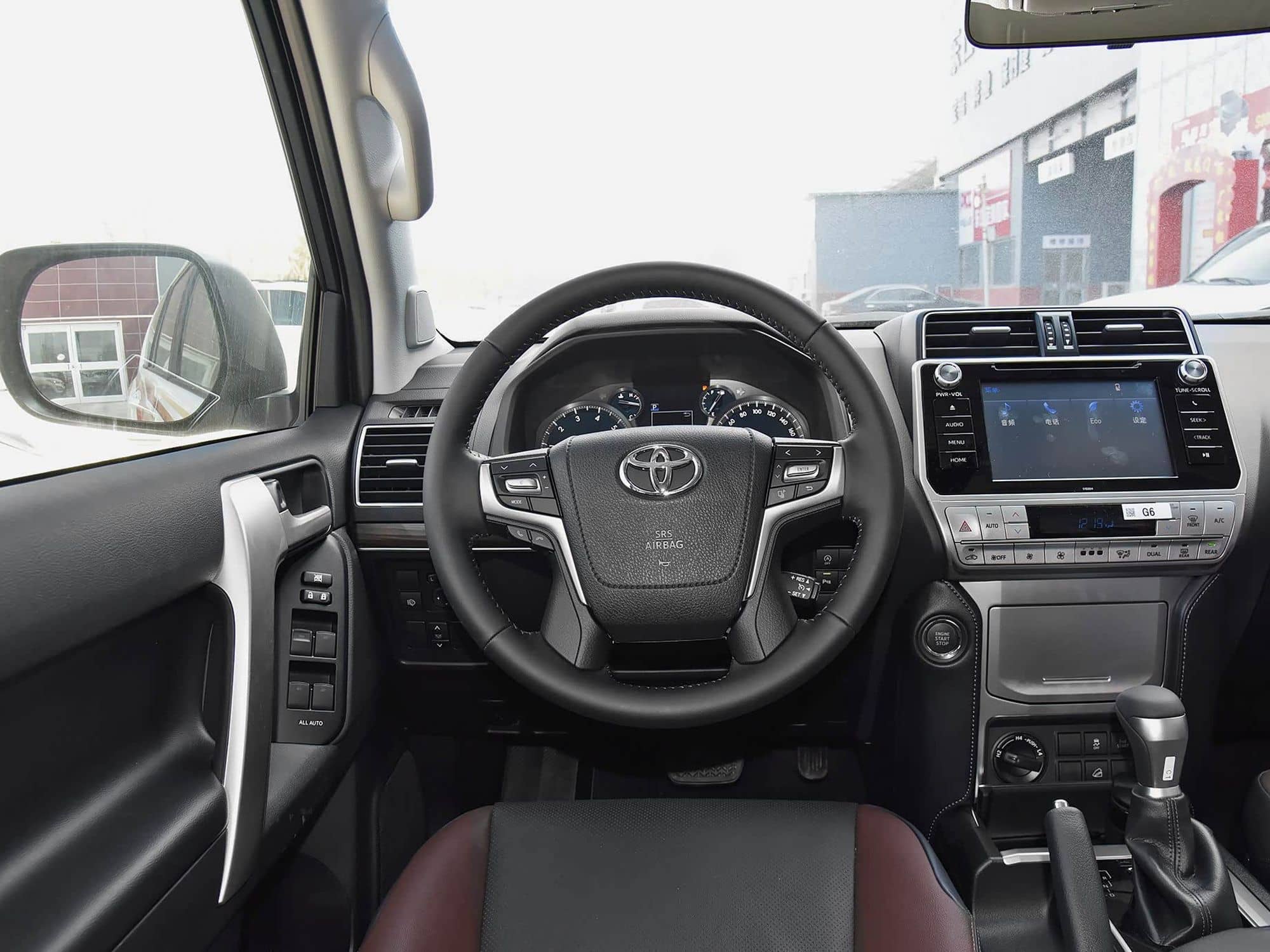 2019 Toyota Land Cruiser Prado (J150) interior: steering wheel and instrument cluster